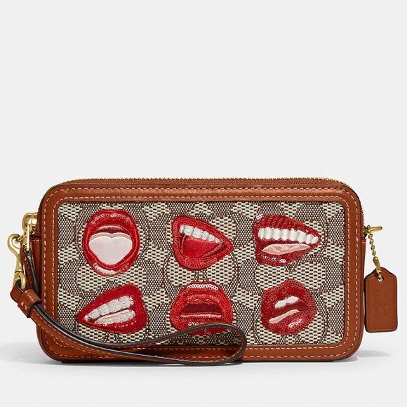 💋 Coach X Tom Wesselmann Kira Crossbody In Signature Textile Jacquard - Picture 2 of 15
